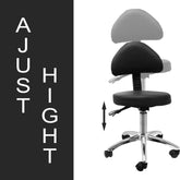 Premium Hydraulic Adjustable Height Rolling Stool - RSWB601/2 - Greenlife Treatment-Rolling Stool